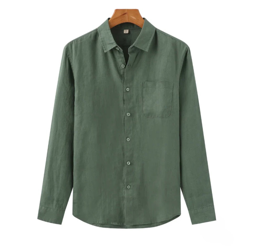 Nash | Men's Linen Shirt with Long Sleeve