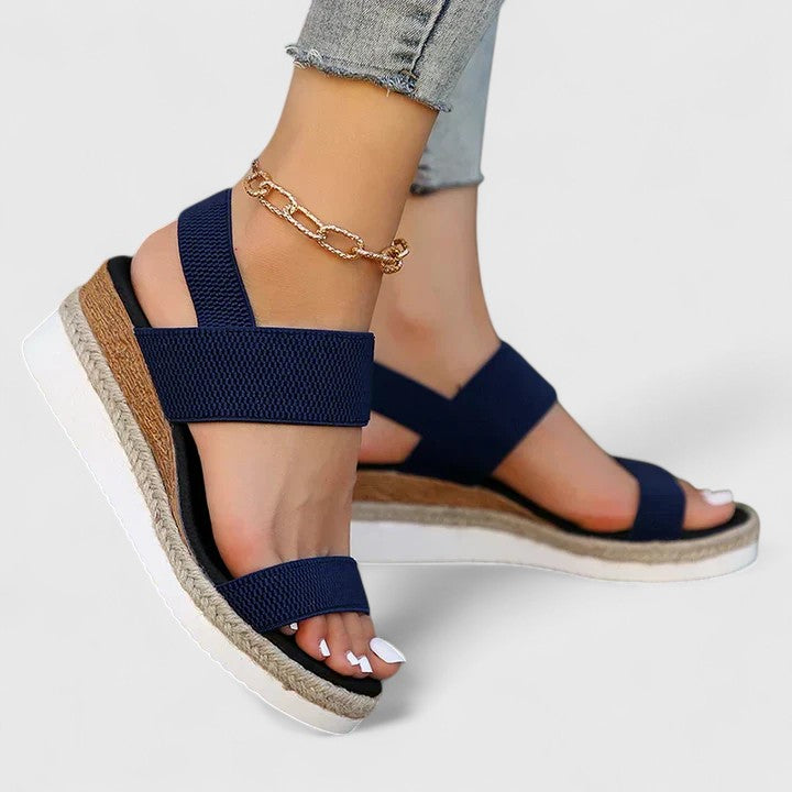Sara | Orthopedic Platform Sandals with Elastic Strap