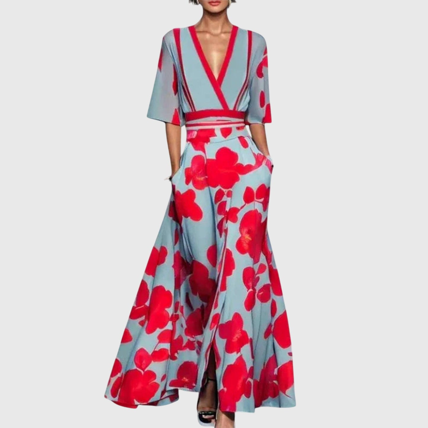 Leila | Women's Floral Wrap Maxi Dress