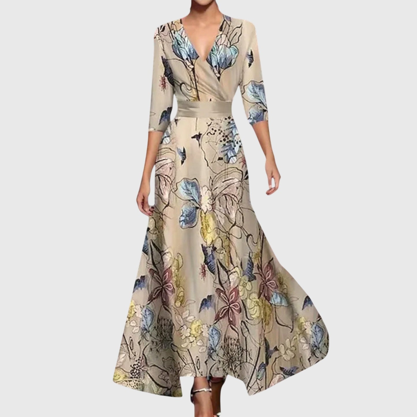 Leila | Women's Floral Wrap Maxi Dress