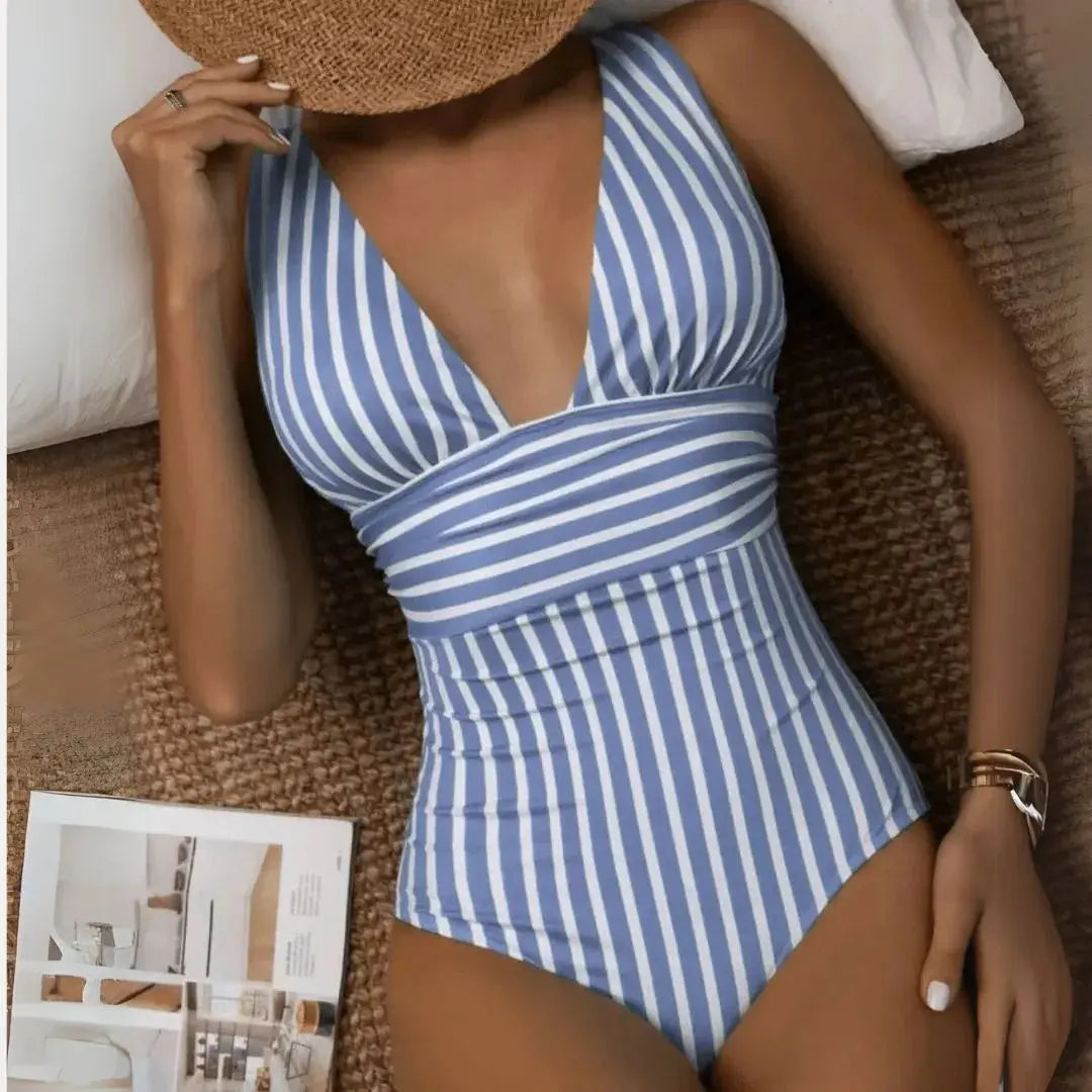 Sandy | One Piece Swimsuit with Deep V Neck