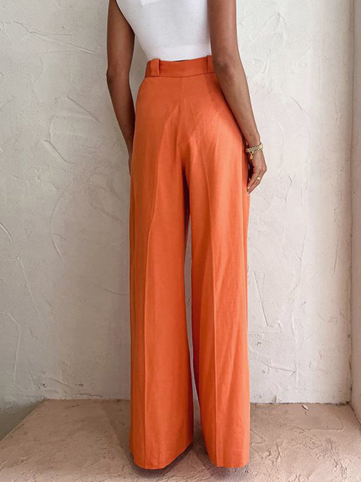 Zara | Women's Linen Wide Leg Trousers