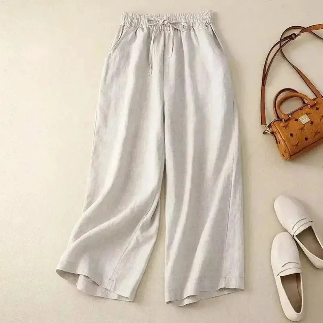 Chloe | Women's Linen Wide Leg Pants