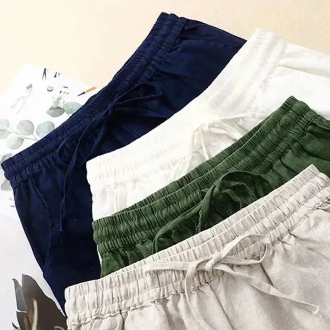 Chloe | Women's Linen Wide Leg Pants