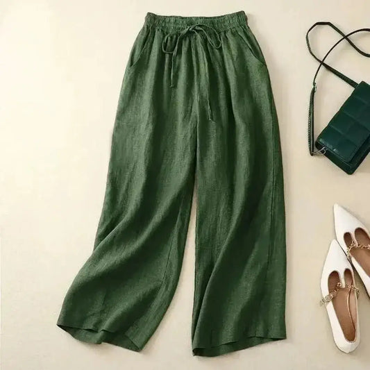 Chloe | Women's Linen Wide Leg Pants