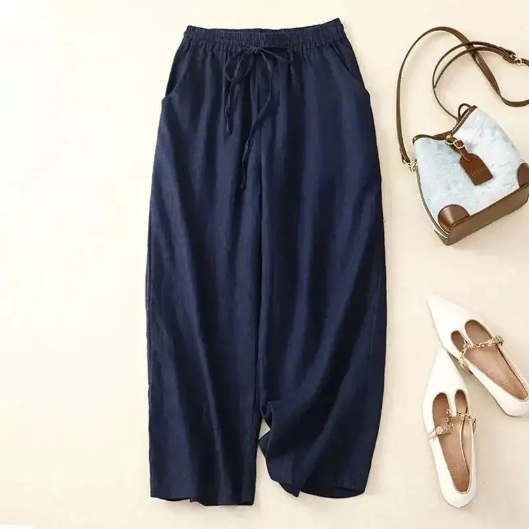 Chloe | Women's Linen Wide Leg Pants
