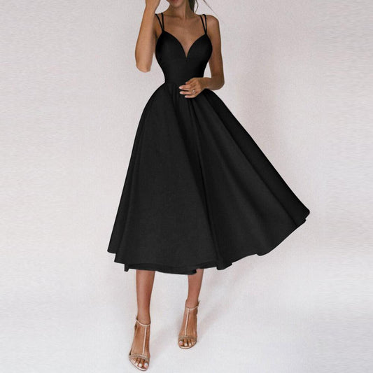 Women's Cocktail Dress with Flared Skirt