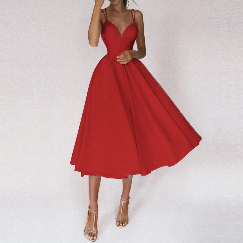 Women's Cocktail Dress with Flared Skirt
