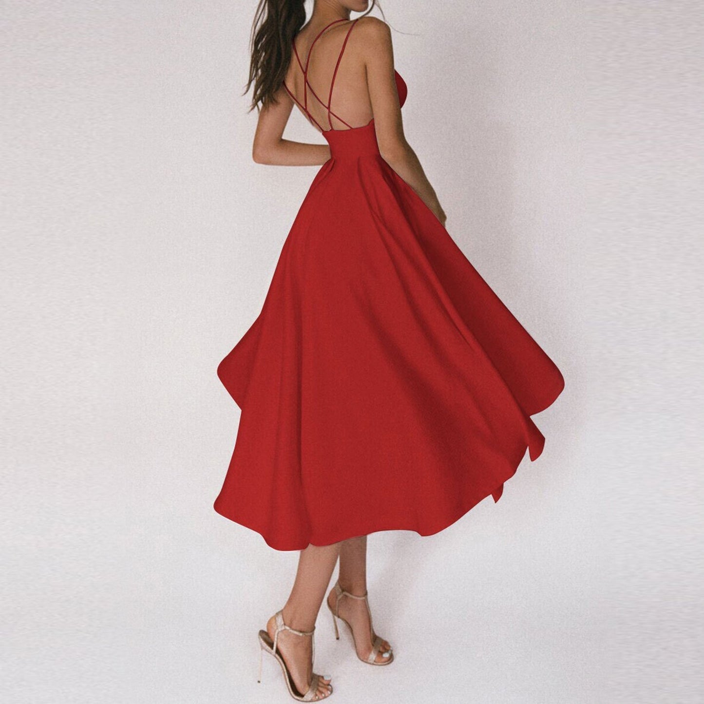 Women's Cocktail Dress with Flared Skirt