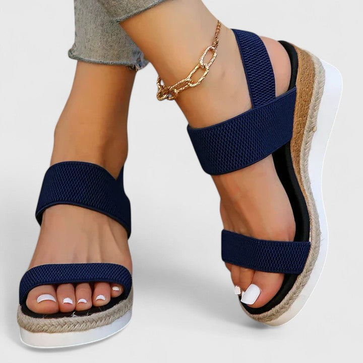 Sara | Orthopedic Platform Sandals with Elastic Strap