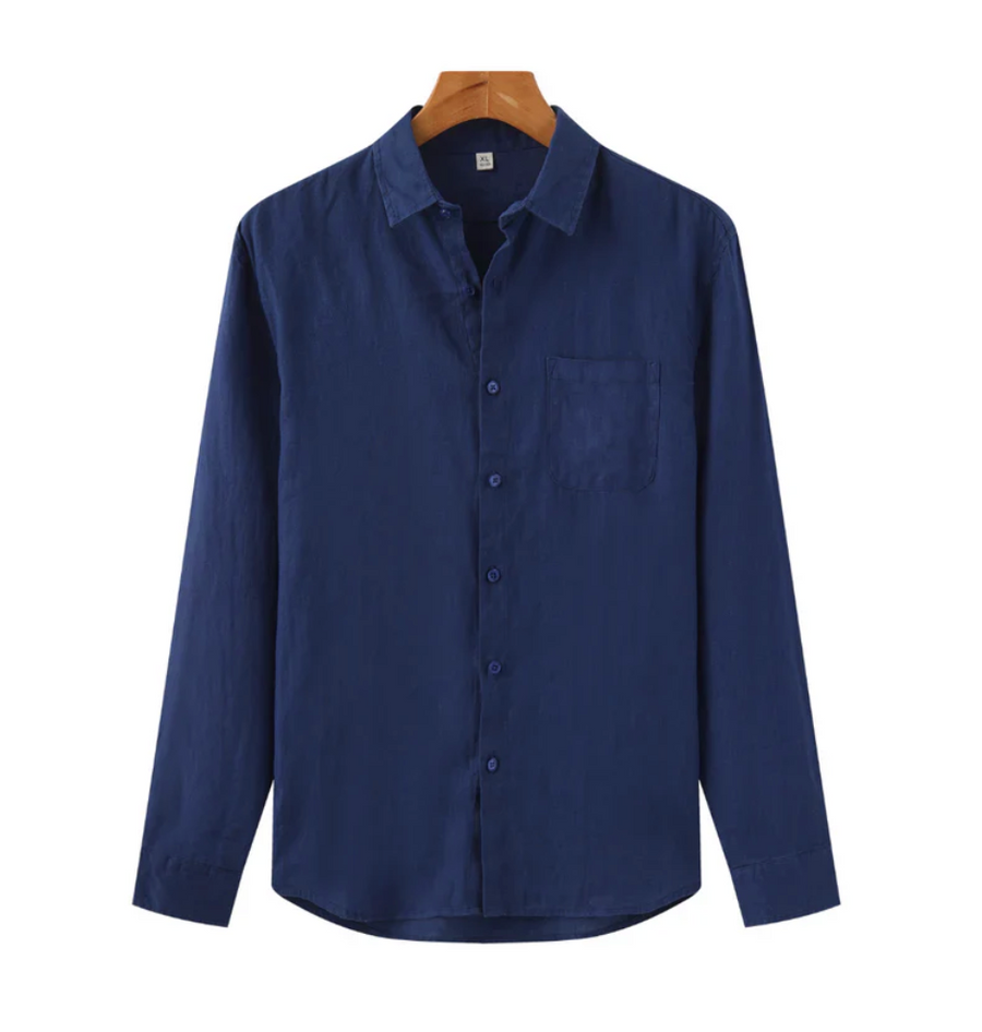 Nash | Men's Linen Shirt with Long Sleeve