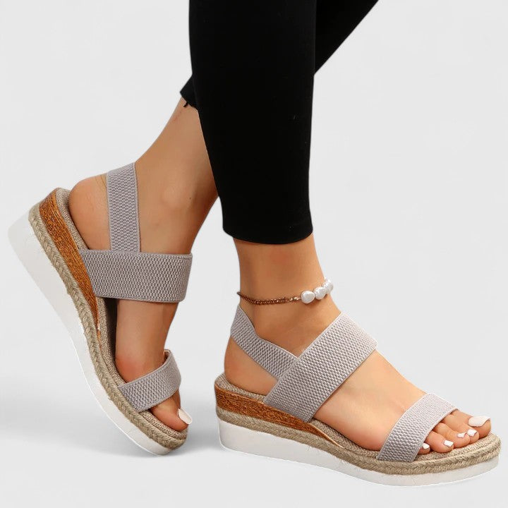 Sara | Orthopedic Platform Sandals with Elastic Strap