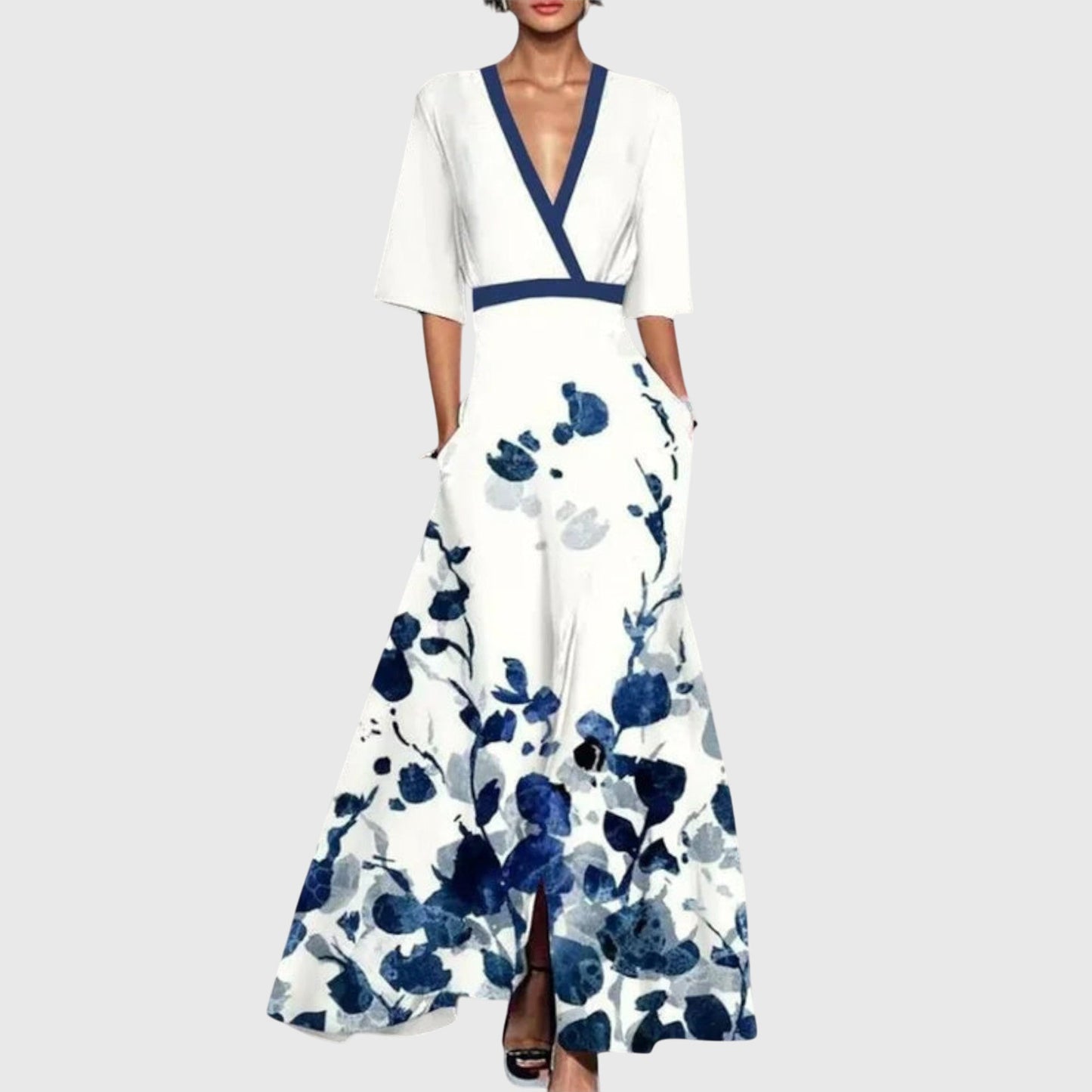 Leila | Women's Floral Wrap Maxi Dress