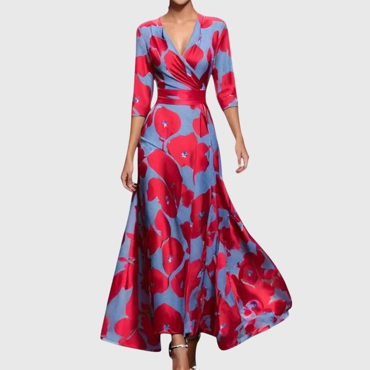 Leila | Women's Floral Wrap Maxi Dress