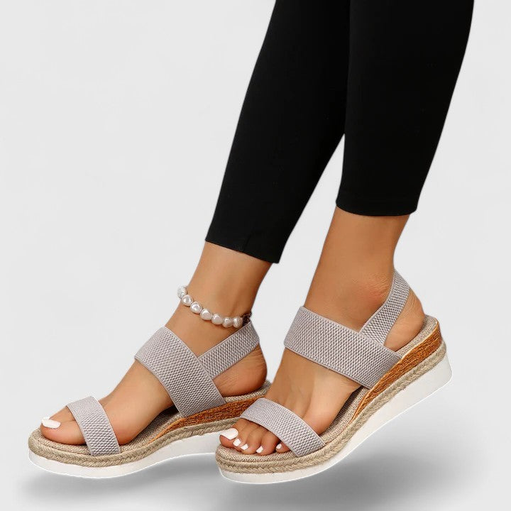 Sara | Orthopedic Platform Sandals with Elastic Strap