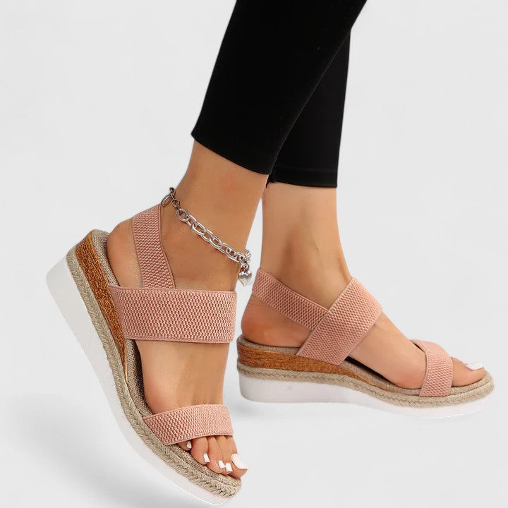 Sara | Orthopedic Platform Sandals with Elastic Strap