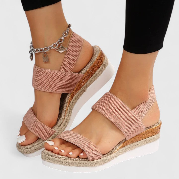Sara | Orthopedic Platform Sandals with Elastic Strap